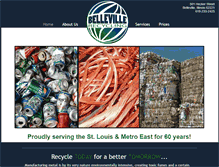 Tablet Screenshot of bellevillerecycling.com